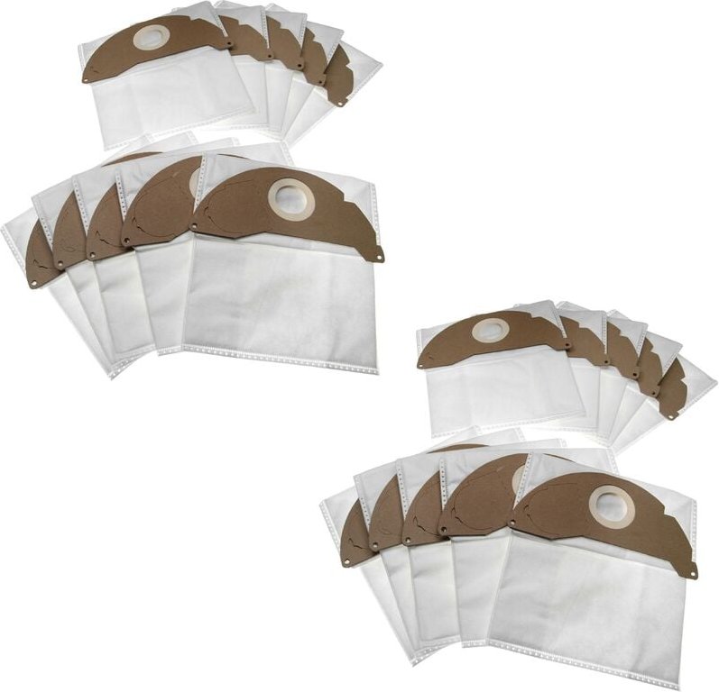 20x Staubbeutel Ersatz für Kärcher 6.904-322.0 für Staubsauger - 24,5cm x 23,5cm Weiß - Vhbw