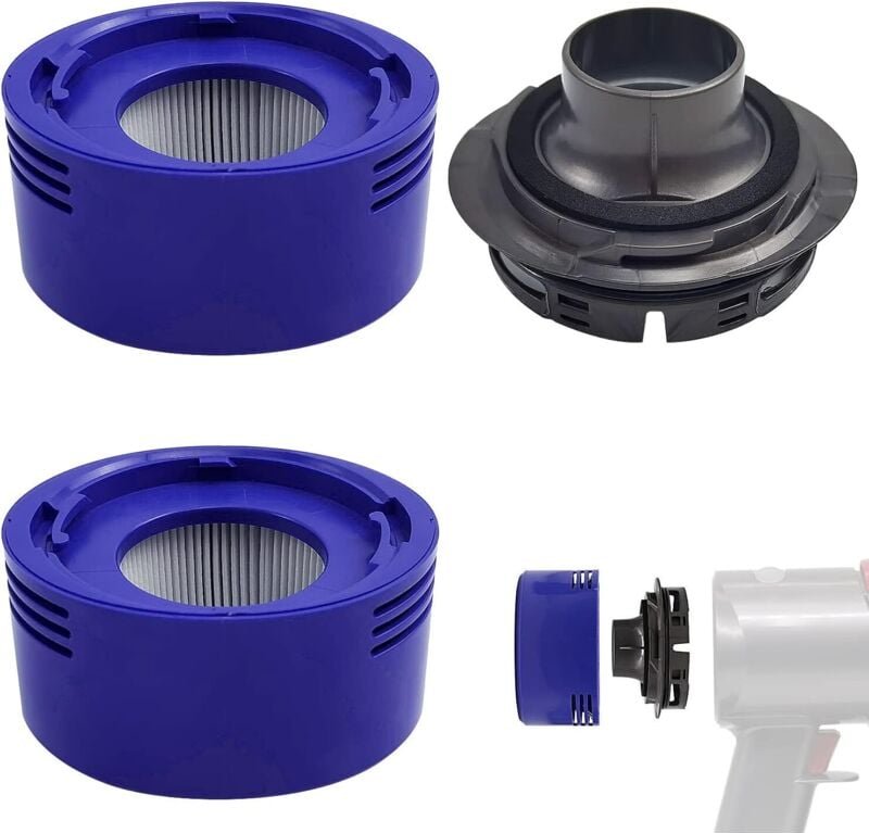 Nachfilter-Set für Dyson V7 V8 Absolute Staubsauger, 3-teilig