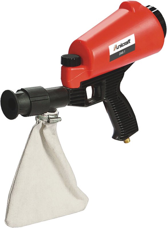 Unicraft Druckluft-Handsandstrahlgerät DHS 1 zum Entlacken & Entrosten mit Düsen