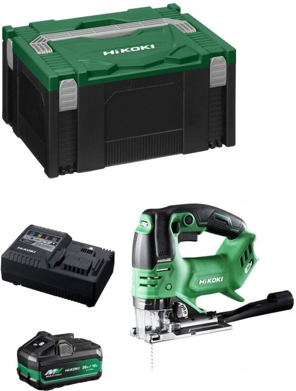 Stichsäge HIKOKI CJ36DAB1X (1 x 4,0Ah/8,0 Ah + UC18YSL3 + Koffer HSC III)