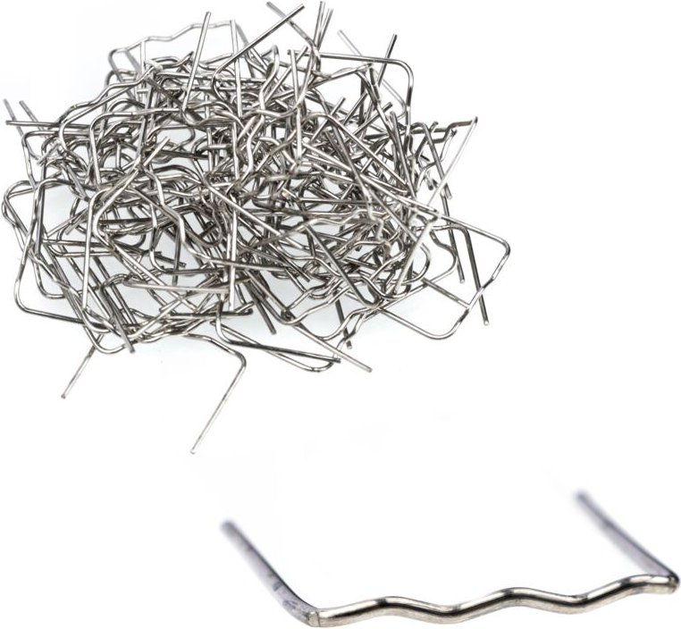 Kunststoffklammern, kleine Welle, 0,6 mm, 100 Stk.