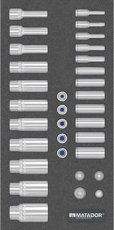 Matador - mts Steckschlüssel-Satz lang, 32-tlg., 8-22 mm l (1/3