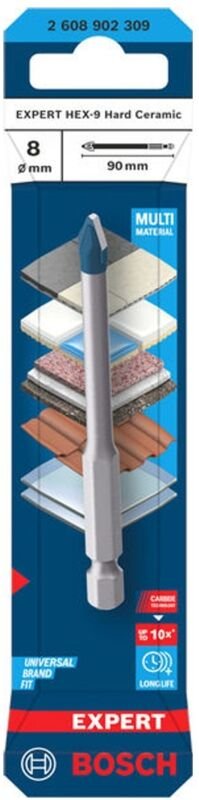 Bosch EXPERT Bohrer HEX-9 Hard Ceramic, 8 x 90 mm