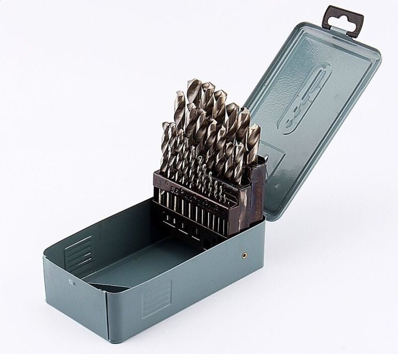 25 Stück Metallbohrer-Set HSS HSS-Metallbohrer, 1-13mm Mischbohrer für Beton, Mauerwerk, Sandstein, Kalkstein Zubehör Bo...