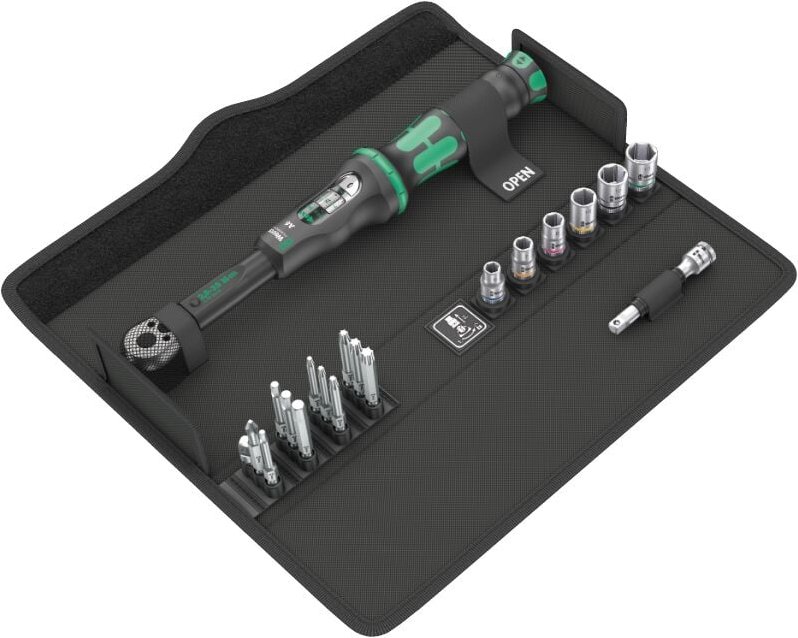 Wera 05130110001 Click-Torque A 6 Set Drehmomentschlüssel mit Umschaltknarre