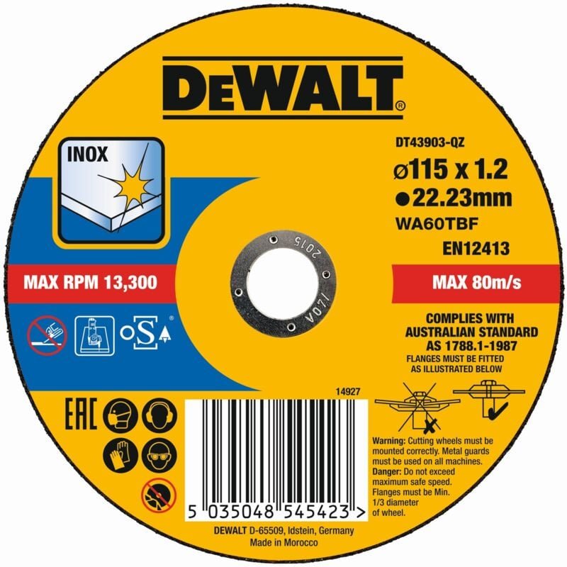 Extreme trennscheibe - für metall dt43903-qz - Dewalt
