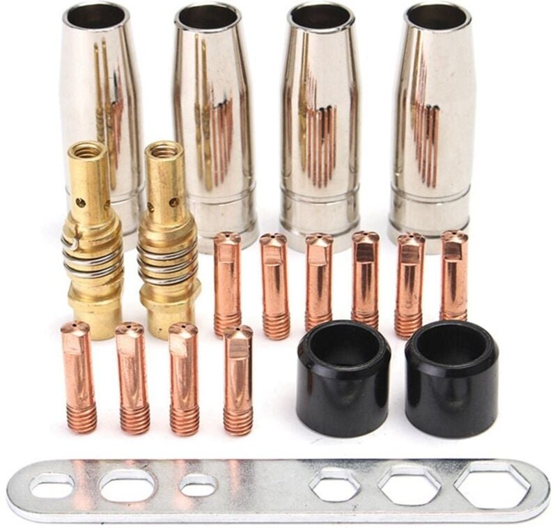 Tlily - 19-teiliges MB15AK-Schweißbrenner-Düsenset für 15AK-MIG-Schweißgerät, 1,2 mm