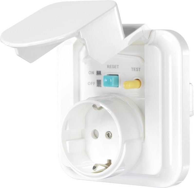 SY-5775152 1fach Unterputz-Fehlerstrom-Sicherheitssteckdose erhöhter Berührungsschutz IP44 - Sygonix