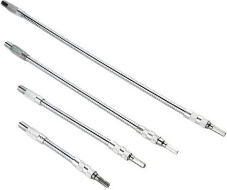 (150/200/300/400 mm) 4-teiliger flexibler Bithalter für Bohrmaschine und Schraubendreher