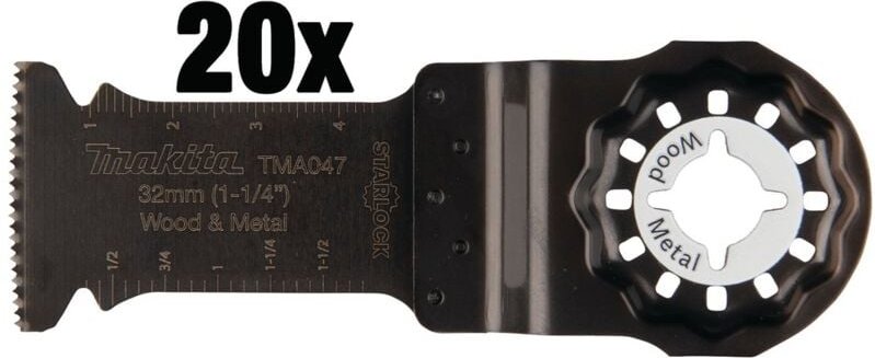 Tauchsägeblatt-Set, 20 Stk., TMA047, 32x50 mm, 1,3 mm - Makita