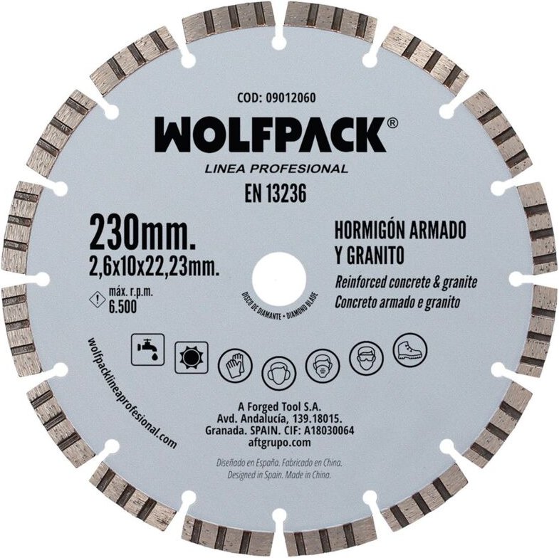 AFT - Diamantscheibe Stahlbeton/Granit ø 230 mm.
