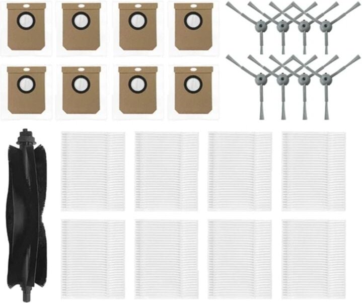 Kompatibel mit L50/L60 Hauptseitenbürsten-HEPA-Filter-Staubbeuteln