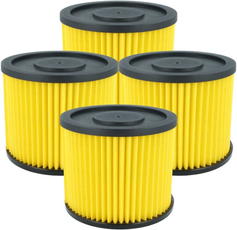 vhbw 4x Faltenfilter kompatibel mit Kraftronic KT-NT 30 S, KT-NT 20 S, KT-NT 15 Li for Kit, KT-NT 15 Li Kit Staubsauger ...