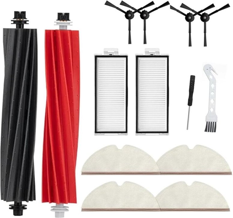 Für Staubsauger Hauptseitenbürste Wischtuch Hepa-Filter