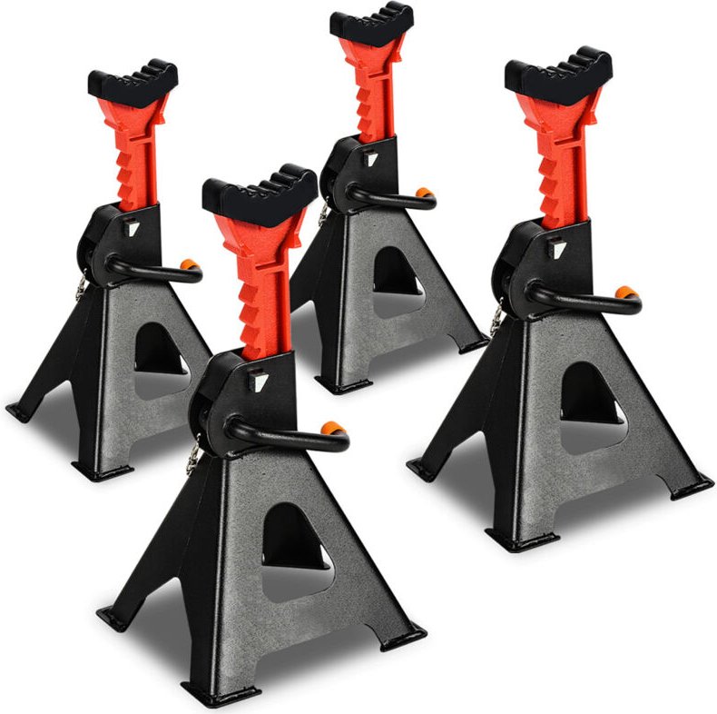 Wolketon 4x Unterstellböcke 3T klappbar verstellbar Auto PKW Wagenheber Abstellböcke Für SUV/Van/Caravan