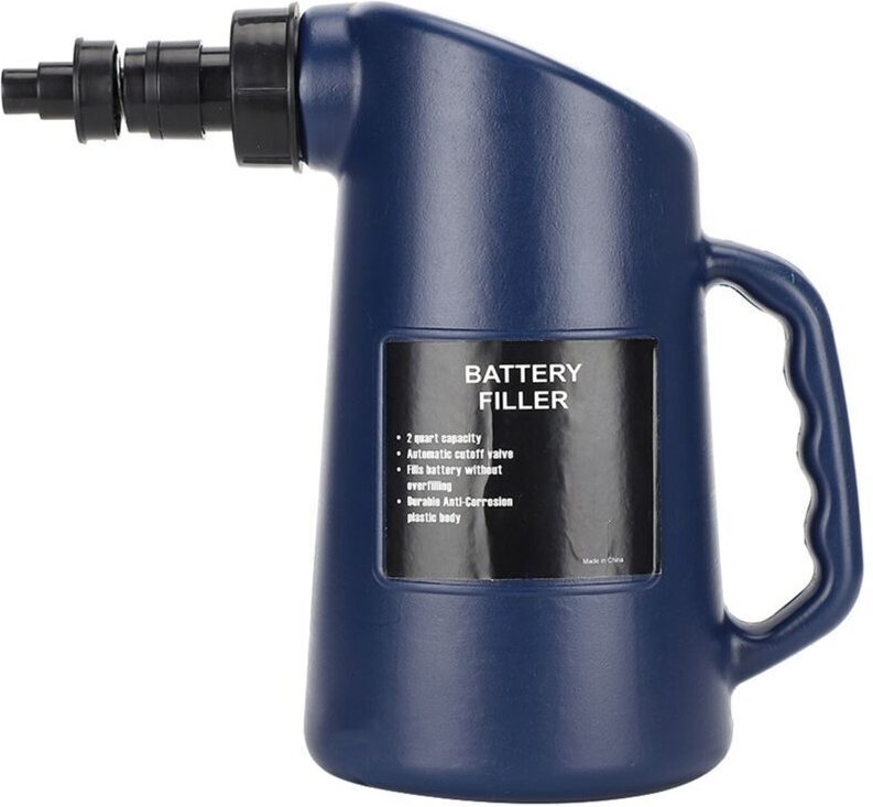 ZVD Autobatterie-Füller, 2 l, Blei-Säure-Flüssigkeits-Füllwerkzeug, Auto, Deep Cycle Jug