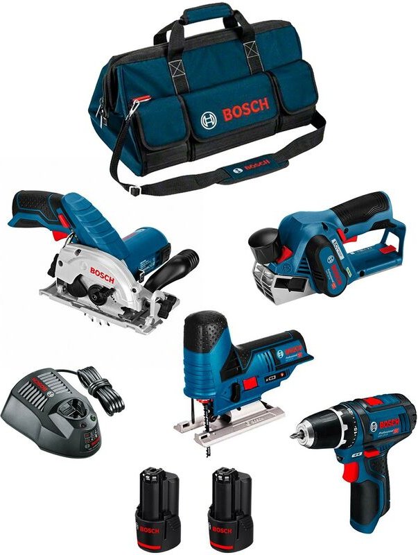 Bosch - Kit 12V BMKB4-28AD2 (gks 12V-26 + gst 12V-70 + gho 12V-20 + gsr 12V-15 + 2 x 2,0 Ah + GAL1230CV + hdbag)