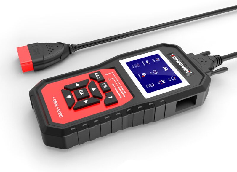 KONNWEI KW460 Diagnosegerät für alle OBDII-Systeme mit 11 Sonderfunktionen, darunter Batterieanpassung, DPF-Steuerung, S...