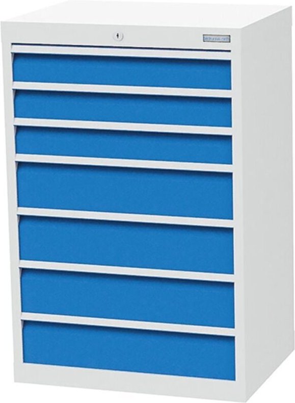 Schubladenschrank Tiefe 500, r 24-16, 7 x Schublade Maße in mm (BxTxH): 680 x 500 x 1019