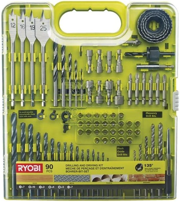RAKDD90 90-teiliges Bohr- und Schraubset - Ryobi