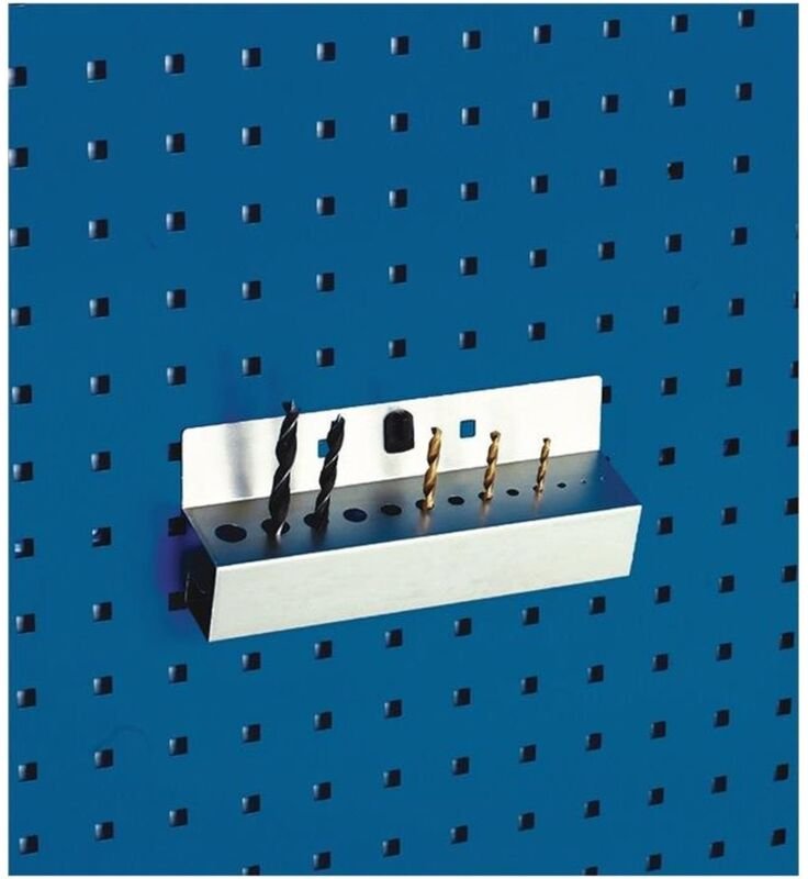 Bohrerhalter Breite 225 mm Anzahl Aufnahmen13 (je 1 x ø 2-15 mm) passend für Lochplatten