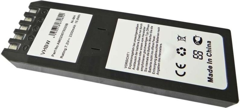 vhbw Akku kompatibel mit Fluke DSP100, DSP2000 Oszilloskop, Messgerät (2200mAh, 7,2V, NiMH)