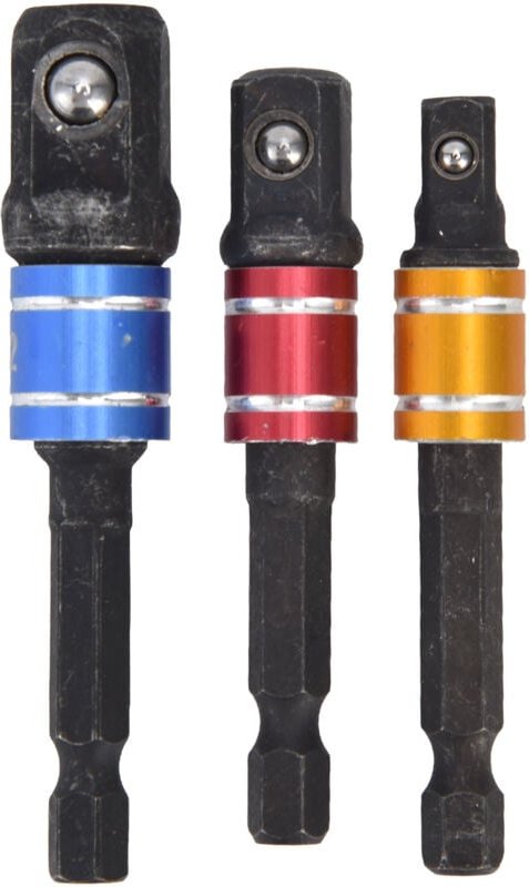 Set mit 3 hochharten Chrom-Vanadium-Stahlbohrern für Umrüstungszwecke.