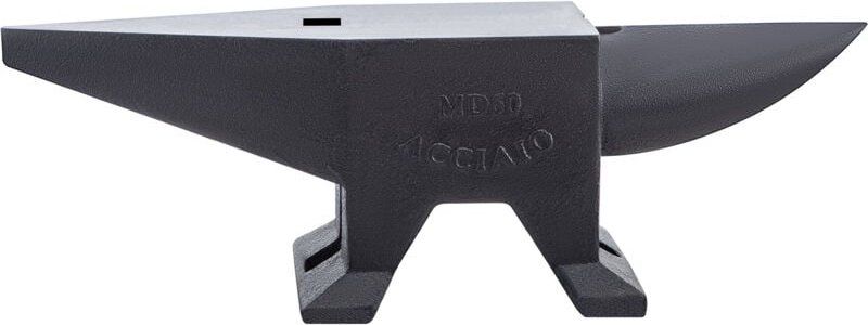 132 Pfund (60 kg) Amboss aus Gusseisen, Einzelhornamboss mit großer Arbeitsplatte, hoher Härte, stabiler Basis, zum Schm...