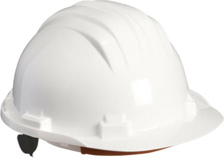 Bauhelm mit Drehverschluss weiß