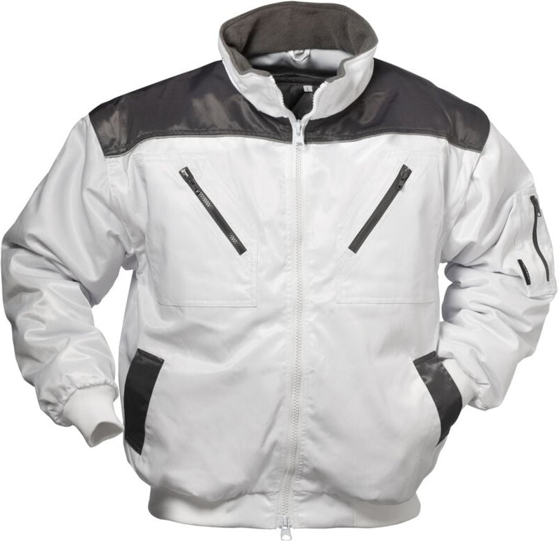 Gr .L (54/56) HOLLIS PILOTJACKE weiß HOLLIS PILOT JACKET