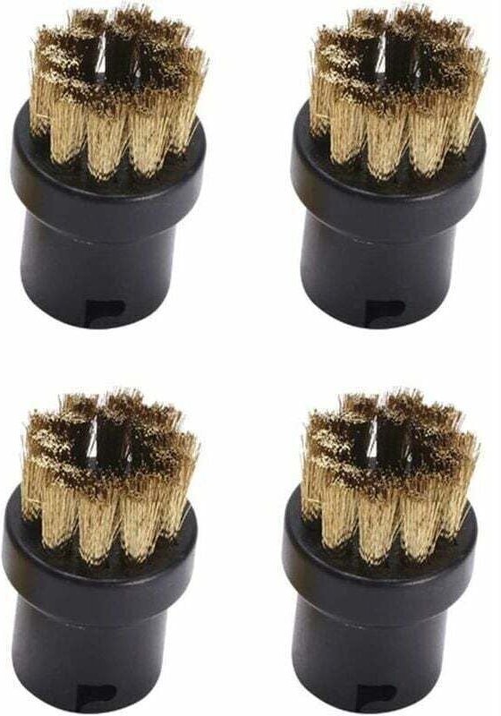 Jalleria 4er-Pack runde Ersatz-Reinigungsbürsten für Karcher SC1 SC2 SC3 SC4 SC5 SC7 Dampfreiniger (Kupfer)