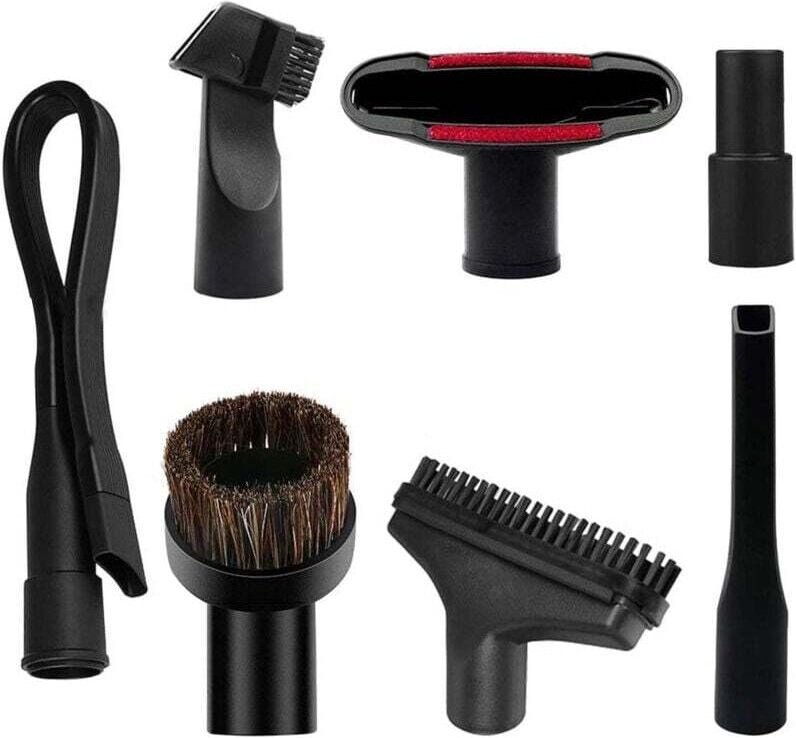 Universelles Staubsauger-Zubehörset, Staubbürste 32 mm 35 mm, 7-teilig, Polsterung, Füllmaterial