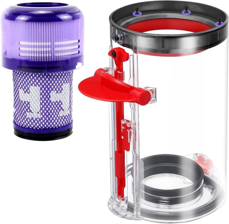 Verbesserter Ersatz-Staubbehälter, kompatibel mit den Dyson Staubsaugern V11, V15, SV14, SV15 und SV22, 1 Behälter für d...