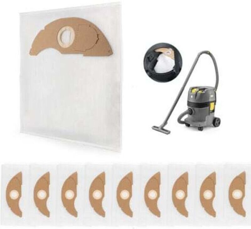 10 Staubbeutel für Kärcher NT 22/1 – Ersatz-Staubbeutel für Staubsauger