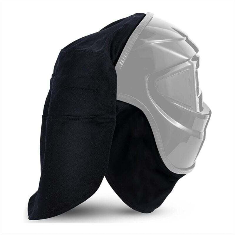 Set aus 2 Überzügen und Latzhosen für Schweißhelme, Zubehör mit Dichtungsring zum Schutz des Nackens