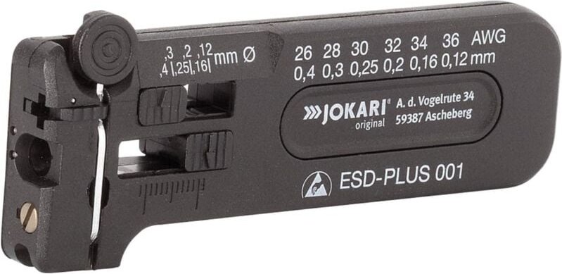 Jokari - 40027 esd-plus 001 esd Drahtabisolierer Geeignet für PVC-Drähte 0.12 bis 0.40 mm