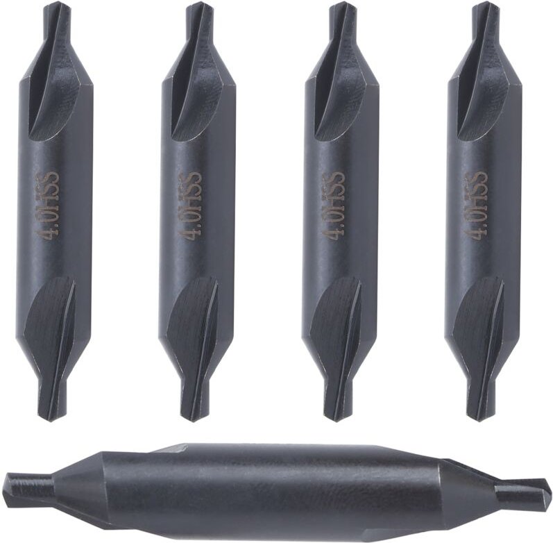 Zentrierbohrer-Set, HSS-All-Terrain-Zentrierbohrer für All-Terrain-Spiralpositionierschablonen, Edelstahl, 4 mm