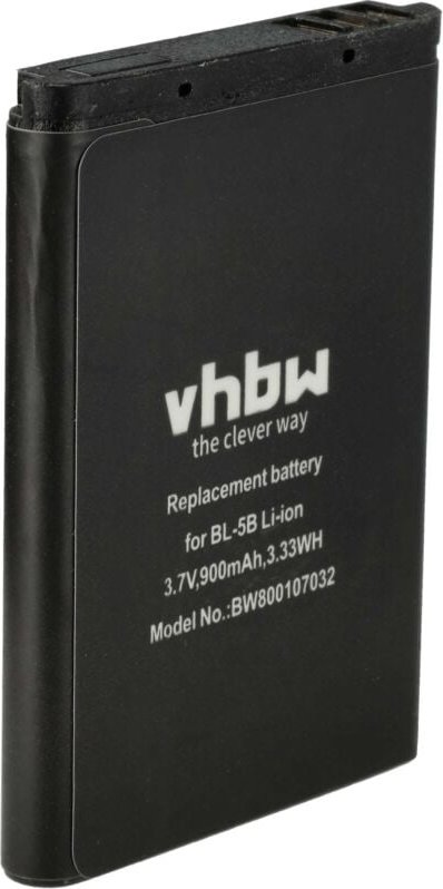 Vhbw - 1x Akku kompatibel mit Fiio E11 Wireless Headset Kopfhörer (900 mAh, 3,7 v, Li-Ion) - Ersatz für HD533443 1S1P