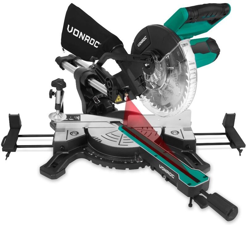 Radialkappsäge - Gehrungssäge 1500W - Ø216mm - Laserführung - Inkl. 40T TCT Sägeblatt