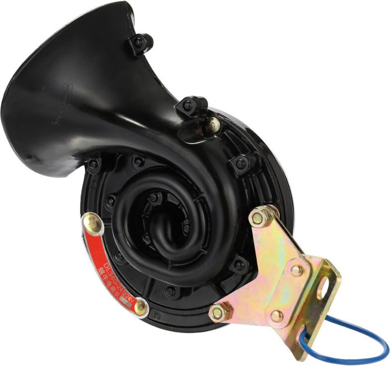 Decdeal - Laut 105 dB 12 V/24 v Schwarz wasserdichte elektrische Schneckenhornluft -Luft für Auto -Motorrad -lkw -lkw -B...