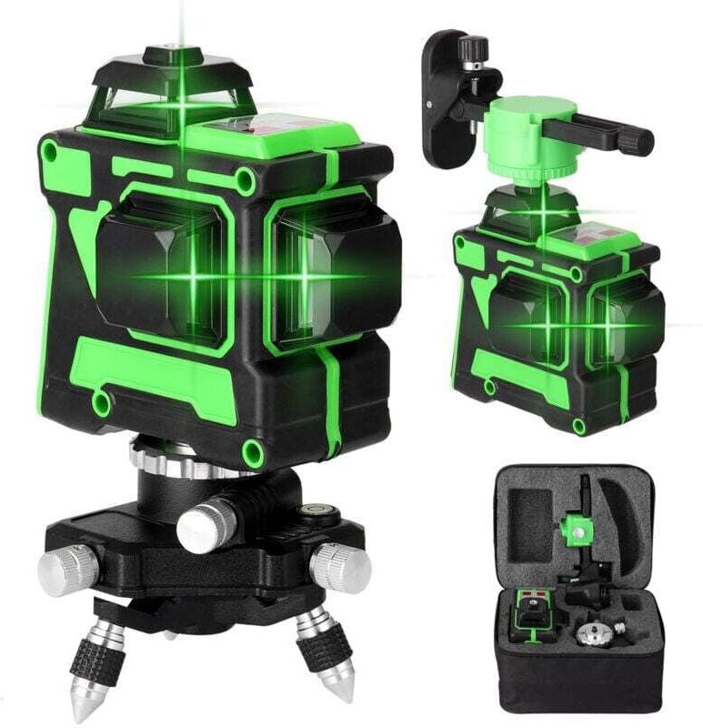 Multifunktionales 3D-Laser-Nivelliergerät mit 12 Linien und Selbstnivellierungsfunktion