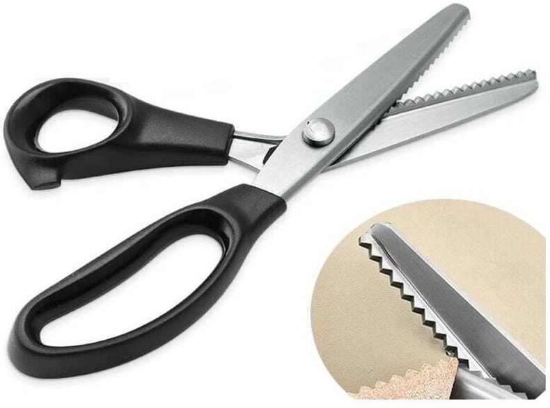 Cisea, Forbici per tessuti, Forbici a zigzag, Forbici da sarto professionali, Forbici a zigzag per cucire tessuti al met...