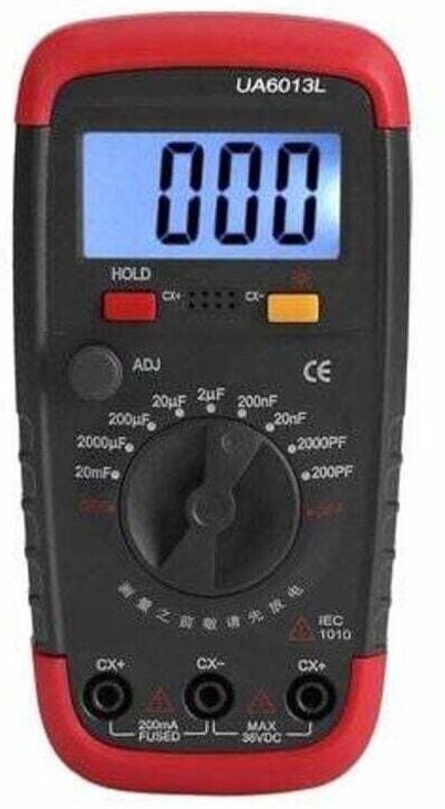 Capacimètre professionnel, testeur de capacité numérique de 0,1 pF à 20 000 µF, avec rétroéclairage LCD.