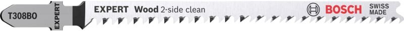 Bosch - expert 'Wood 2-side clean' t 308 bo Stichsägeblatt, 25 Stück