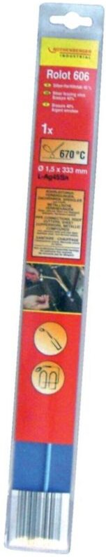 Silber Hartlotstäbe 40 Prozent 40g - Rothenberger