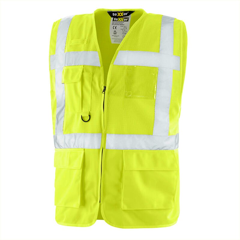 teXXor® Warnschutz-Weste AMHERST 100% Polyester leuchtgelb 4214 Gr. XS