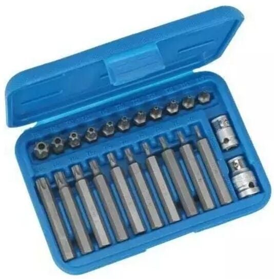 Werkzeug 1011 Satz von 23 Bits Torx-Schraubendreher mit Loch T10-T70 - Condor