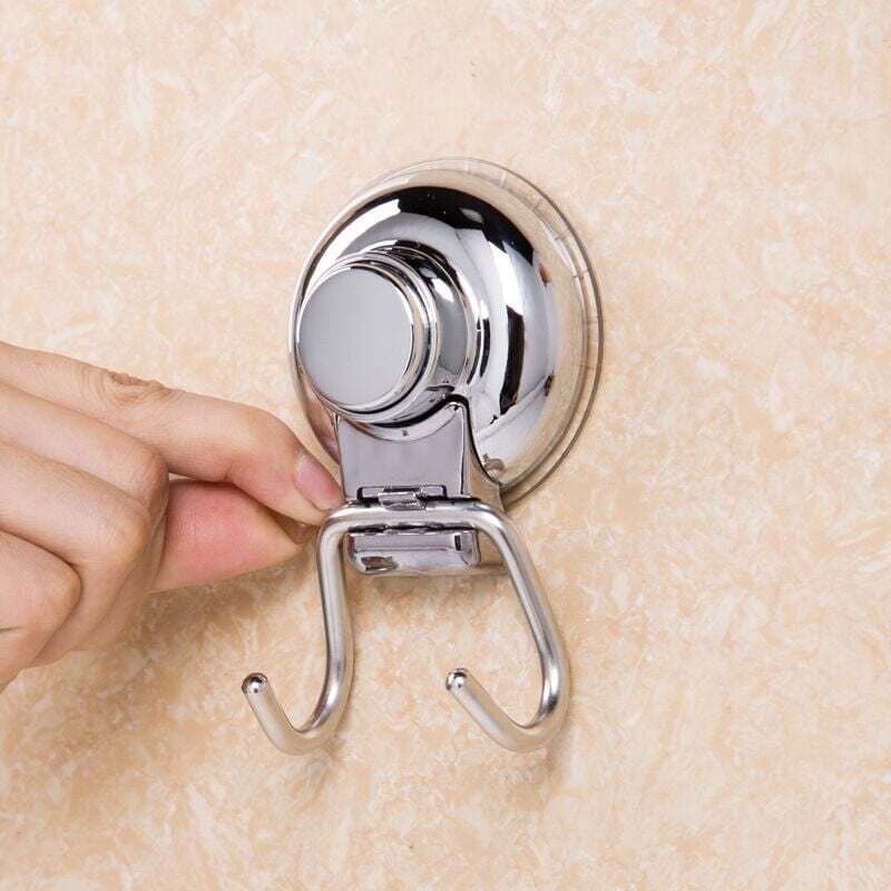 2 crochets à ventouse, crochets muraux en acier inoxydable, crochets à serviettes de bain, crochets à ventouses lourdes ...