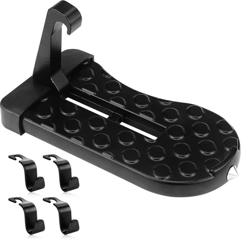 Trittpedal für Autotüren, Autotür-Hakenpedal mit Sicherheitshammer und 4 Haken für den Zugang zum Auto-SUV-Dach (maximal...
