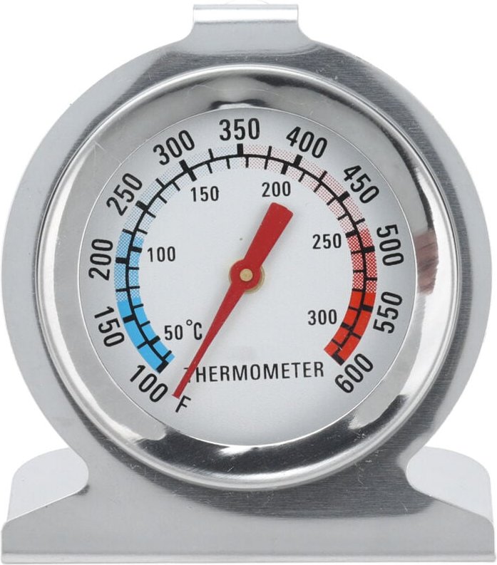 Ofenthermometer aus Edelstahl mit Zeiger, Küchenthermometer, hohe Präzision